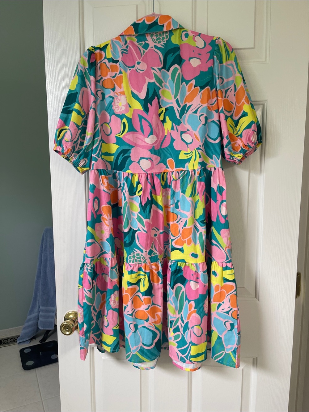 Floral Print Baby Doll Dress - Picture 7 of 10